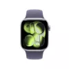 Smartwatch Apple Watch Series 11 GPS + Cellular 42 mm srebrna aluminiowa koperta z fioletowym paskiem sportowym M/L
