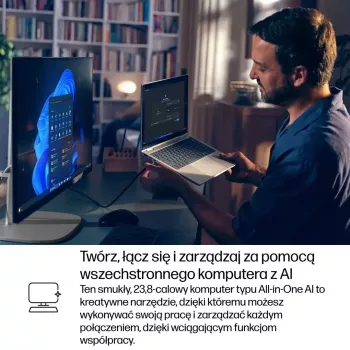 Komputer All-in-One HP EliteStudio 8 AiO G1i Ultra 5 23,8 cala FHD Dotyk IPS 16GB DDR5 512GB SSD Win11 Pro