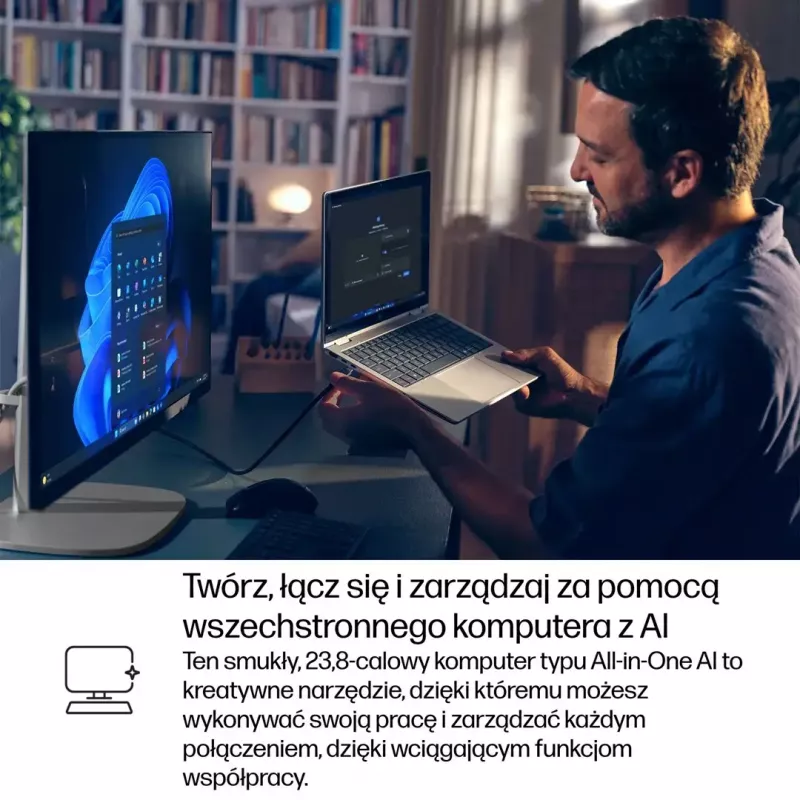 Komputer All-in-One HP EliteStudio 8 AiO G1i Ultra 5 23,8 cala FHD Dotyk IPS 16GB DDR5 512GB SSD Win11 Pro