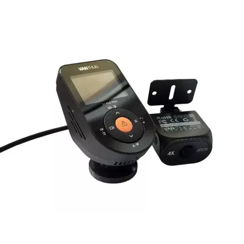 Kamera samochodowa VANTRUE S1PRO MAX — kompaktowy rejestrator 2-kanałowy, 3840×2160 F/1.8, 155° główny, Wi‑Fi, GPS, wyświetlacz 2 cale, tryb parkingowy, microSD do 1 TB
