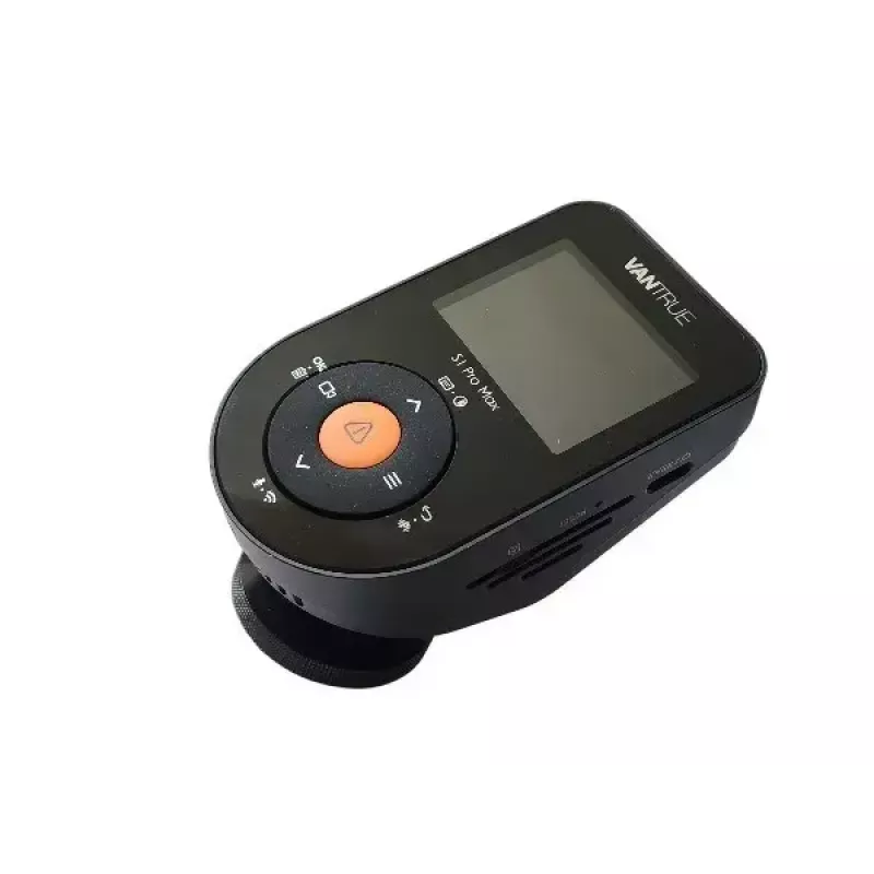 Kamera samochodowa VANTRUE S1PRO MAX — kompaktowy rejestrator 2-kanałowy, 3840×2160 F/1.8, 155° główny, Wi‑Fi, GPS, wyświetlacz 2 cale, tryb parkingowy, microSD do 1 TB