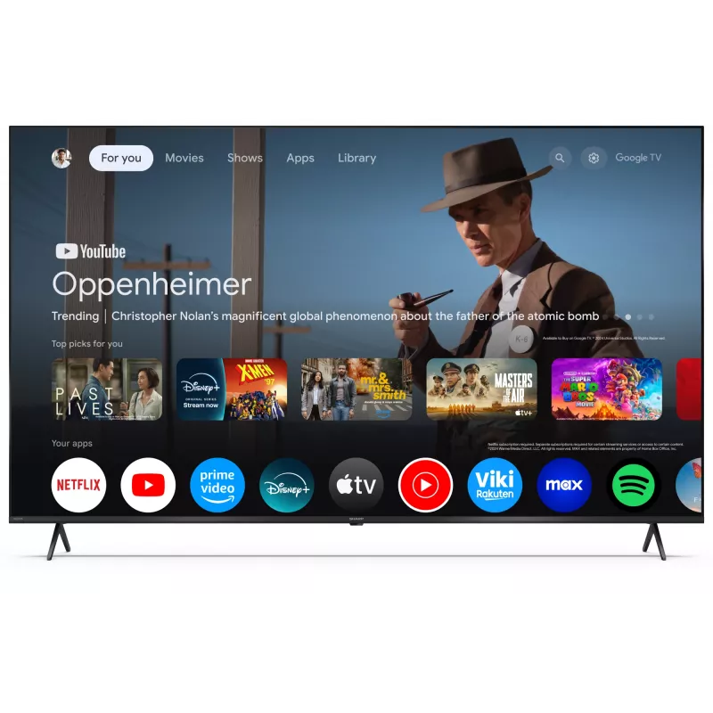 Sharp 70HP5265E TV 177.8 cm (70 cali) 4K Ultra HD Smart TV Wi-Fi Czarny