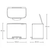 Waste Container Rectangular Brabantia 121227