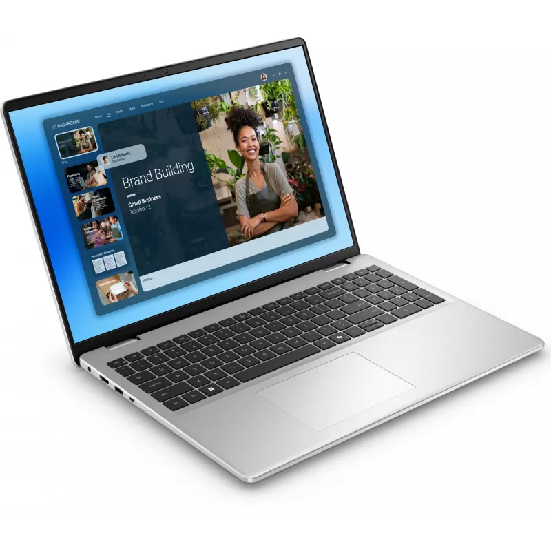 DELL DC16251 Intel Core 7 150U Laptop 40,6 cm (16 cali) Full HD+ 16 GB DDR5-SDRAM 512 GB SSD Wi-Fi 6E (802.11ax) Windows 11 Pro Platinum, srebrny