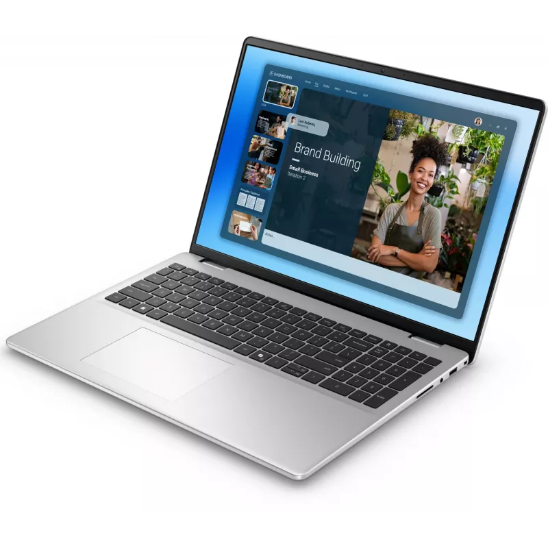 DELL DC16251 Intel Core 7 150U Laptop 40,6 cm (16 cali) Full HD+ 16 GB DDR5-SDRAM 512 GB SSD Wi-Fi 6E (802.11ax) Windows 11 Pro Platinum, srebrny
