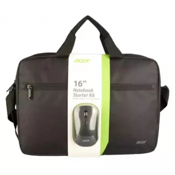 Aktówka Acer GP.ACC11.03V 40.6 cm (16 cali) Czarna z rączką i paskiem na ramię