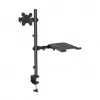 Manhattan Desk Mount for Monitors & Laptop Combo (Full Motion), ekrany: 10-27 cali, laptop do 17 cali, montaż zaciskowy, kompatybilność VESA: 75x75 i 100x100 mm, maks. 8 kg, uchwyt