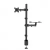 Manhattan Desk Mount for Monitors & Laptop Combo (Full Motion), ekrany: 10-27 cali, laptop do 17 cali, montaż zaciskowy, kompatybilność VESA: 75x75 i 100x100 mm, maks. 8 kg, uchwyt