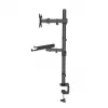 Manhattan Desk Mount for Monitors & Laptop Combo (Full Motion), ekrany: 10-27 cali, laptop do 17 cali, montaż zaciskowy, kompatybilność VESA: 75x75 i 100x100 mm, maks. 8 kg, uchwyt