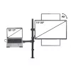 Manhattan Desk Mount for Monitors & Laptop Combo (Full Motion), ekrany: 10-27 cali, laptop do 17 cali, montaż zaciskowy, kompatybilność VESA: 75x75 i 100x100 mm, maks. 8 kg, uchwyt