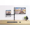 Manhattan Desk Mount for Monitors & Laptop Combo (Full Motion), ekrany: 10-27 cali, laptop do 17 cali, montaż zaciskowy, kompatybilność VESA: 75x75 i 100x100 mm, maks. 8 kg, uchwyt