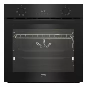 Piekarnik elektryczny do zabudowy BEKO BBIE123001BD — 72 l, 2400 W, wyświetlacz LED, wysuwane pokrętła, samoczyszczenie parowe, czarny