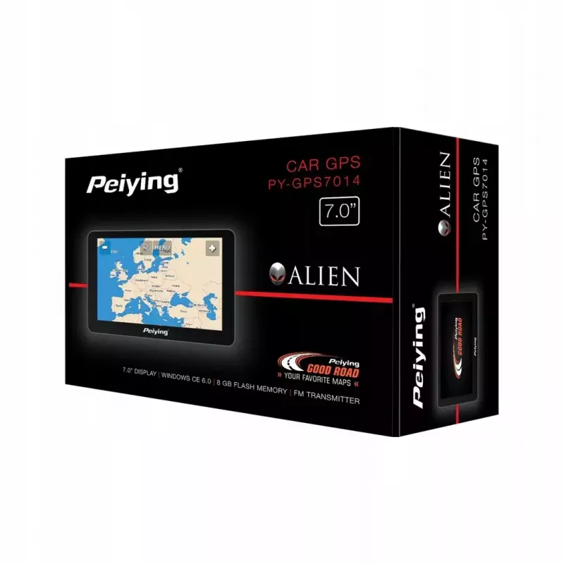 Nawigacja samochodowa GPS Peiying PY-GPS7014.1 z 7-calowym wyświetlaczem i wgranymi mapami UE