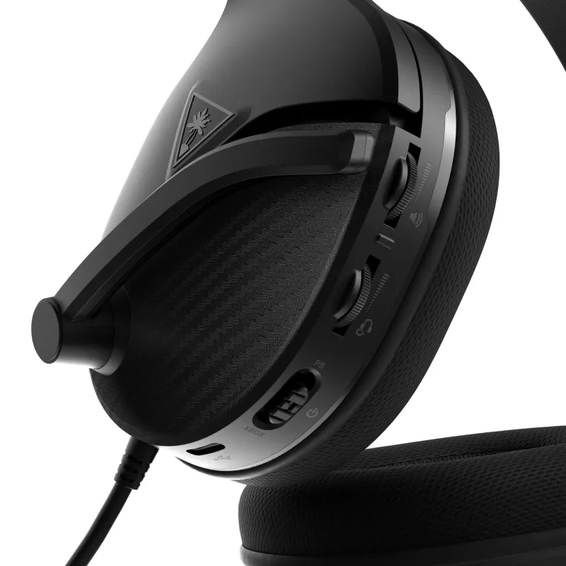 Turtle Beach Recon 200 Czarny Gen 2 przewodowy wzmacniany zestaw słuchawkowy do gier – PS4, PS5, Xbox Series X|S, One i PC