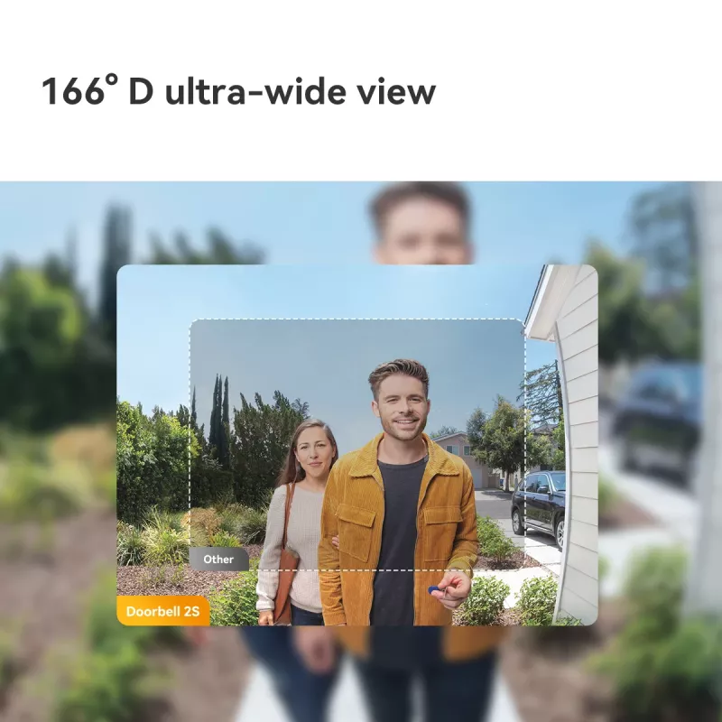 Imou Doorbell 2S Kit Czarny 3 MP Bezprzewodowy Montaż na ścianę