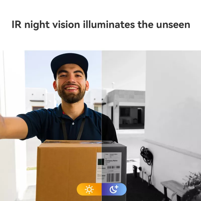 Imou Doorbell 2S Kit Czarny 3 MP Bezprzewodowy Montaż na ścianę
