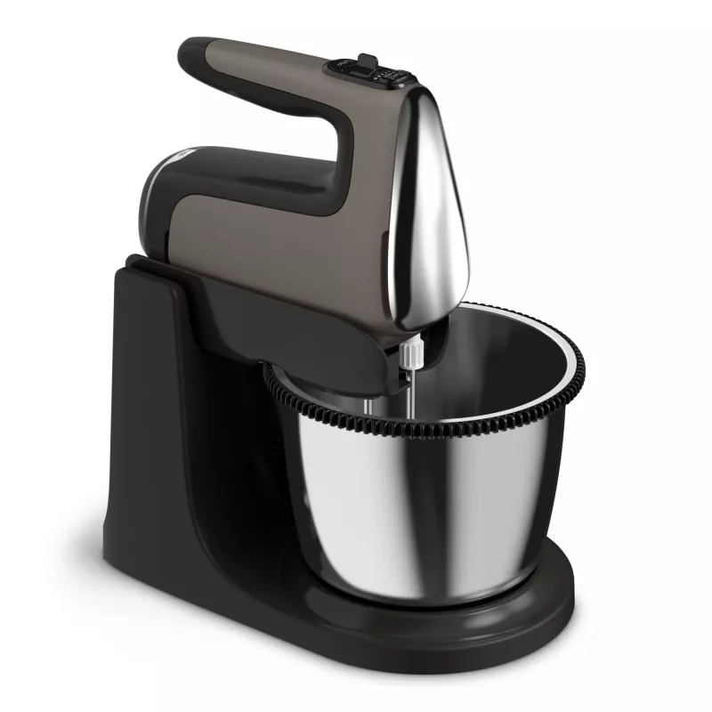 Tefal Powermix Silence HT654E38 ręczny mikser z misą stojącą 600 W szary/czarny