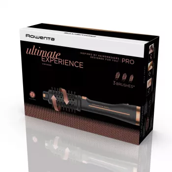 Rowenta Ultimate Experience CF9625 Szczotka termiczna Warm Czarny, Brąz 750 W