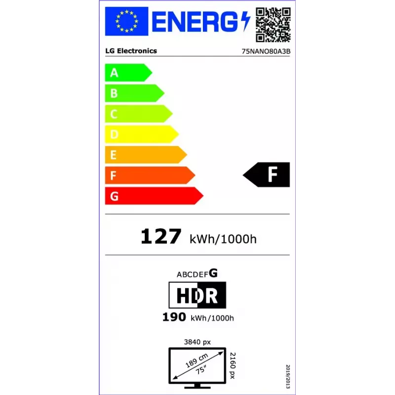 LG NanoCell AI NANO80 75NANO80A3B TV 190.5 cm (75 cali) 4K Ultra HD Smart TV Wi-Fi Czarny