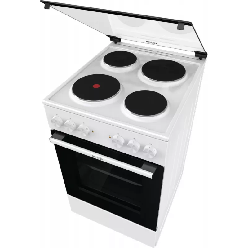Gorenje GE5A21WH Kuchenka Wolnostojąca kuchenka Elektryczna Płyta żeliwna Biały