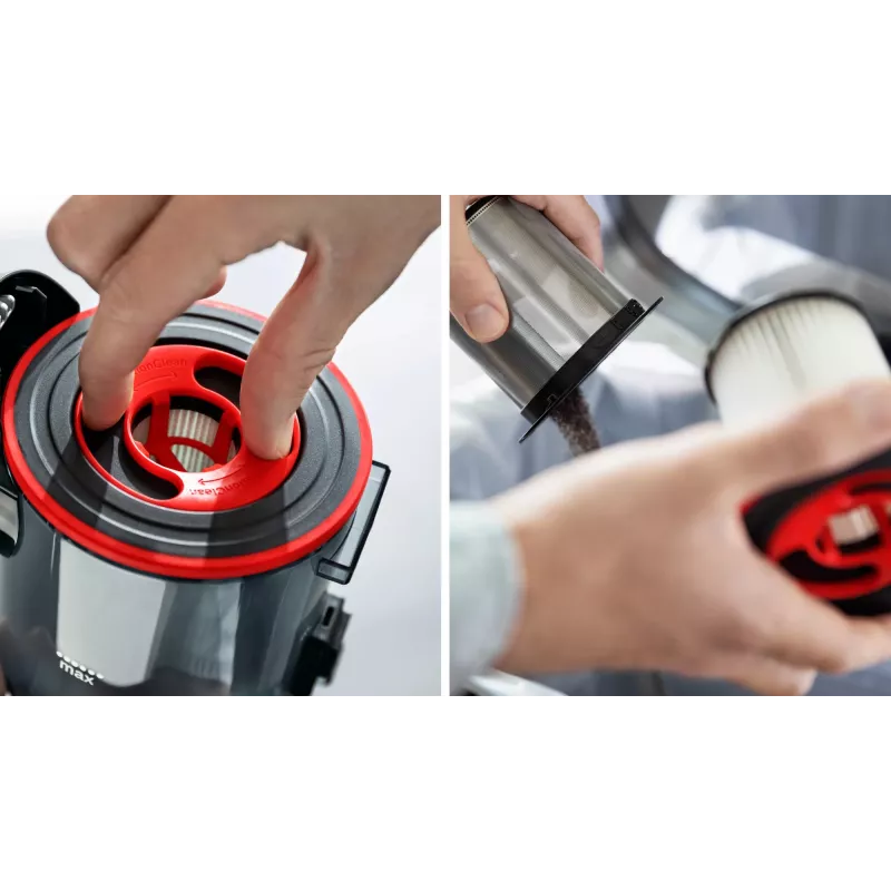 Bosch BCS711PET odkurzacz bezprzewodowy/szczotka elektryczna Akumulatorowy Na sucho Bezworkowy 0,3 l Czarny, Czerwony 3 Ah