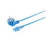 Kabel zasilający Microconnect MC-SCHUANGC13180B niebieski 1,8 m Wtyczka zasilająca typ E+F Gniazdo C13