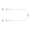 Kabel do ładowania/transmisji danych USB-C na USB-C j5create JUCX17W, 60 W, płynny silikon, 1,8 m, biały