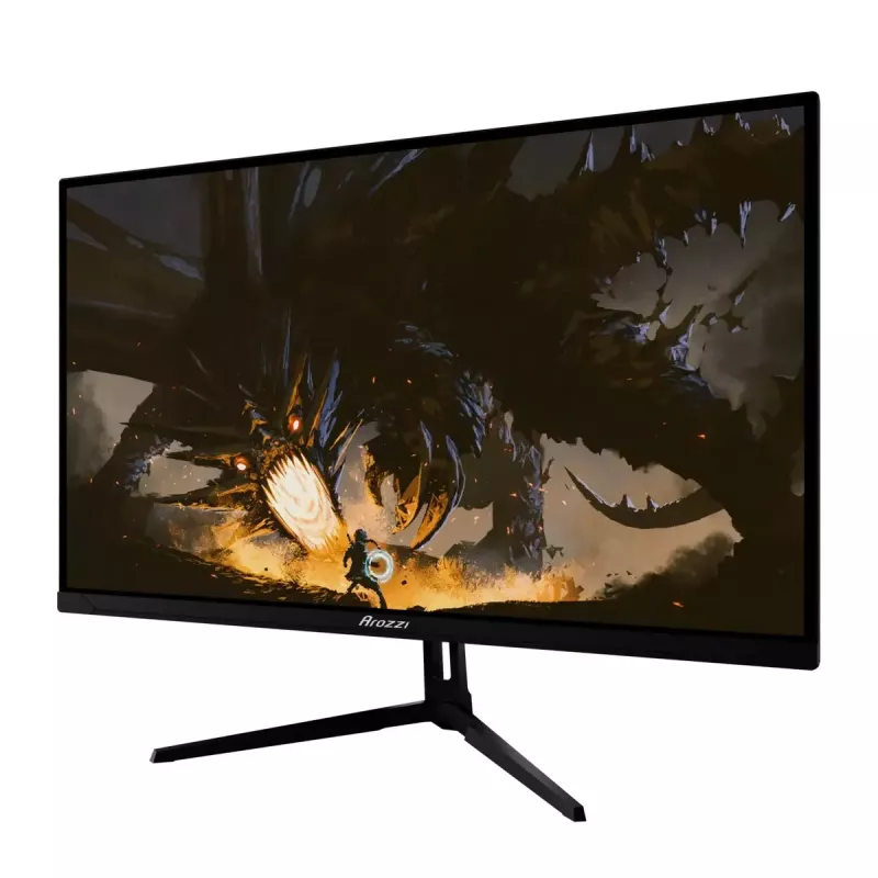 27-calowy monitor komputerowy Arozzi Nova, 2560 x 1440 Quad HD, IPS LED, 1 ms, VESA, wbudowane głośniki — czarny
