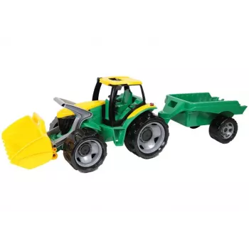Traktor Lena GIGA TRUCKS ZL-02123 z łyżką i przyczepą