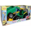 Traktor Lena GIGA TRUCKS ZL-02123 z łyżką i przyczepą