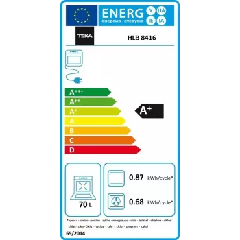 Piekarnik do zabudowy Teka HLB 8416 BK, Piekarnik elektryczny