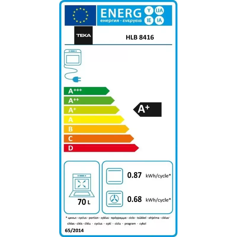 Piekarnik do zabudowy Teka HLB 8416 BK, Piekarnik elektryczny