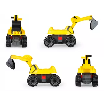 Jeździk koparka Lena GIGA TRUCKS Excavator PRO 4 koła plastik stal