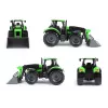 Mechaniczny traktor-zabawka Lena Deutz-Fahr Worxx o długości 74 cm z odczepianą przyczepą