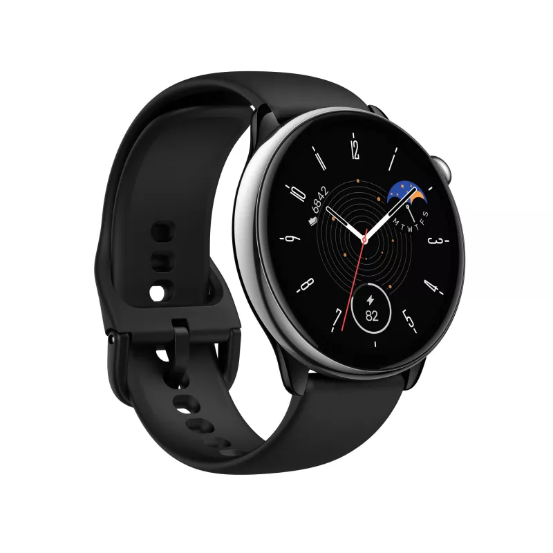 Amazfit GTR Mini 3,25 cm (1,28 cala) AMOLED 42 mm cyfrowy 416 x 416 pikseli ekran dotykowy Czarny, Srebrny GPS (satelitarny)