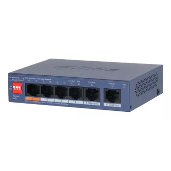 Przełącznik sieciowy Dahua Technology CS4006-4ET2GT-60 zarządzalny L2 Gigabit Ethernet (10/100/1000) Power over Ethernet (PoE) niebieski