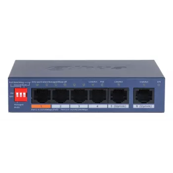 Przełącznik sieciowy Dahua Technology CS4006-4ET2GT-60 zarządzalny L2 Gigabit Ethernet (10/100/1000) Power over Ethernet (PoE) niebieski