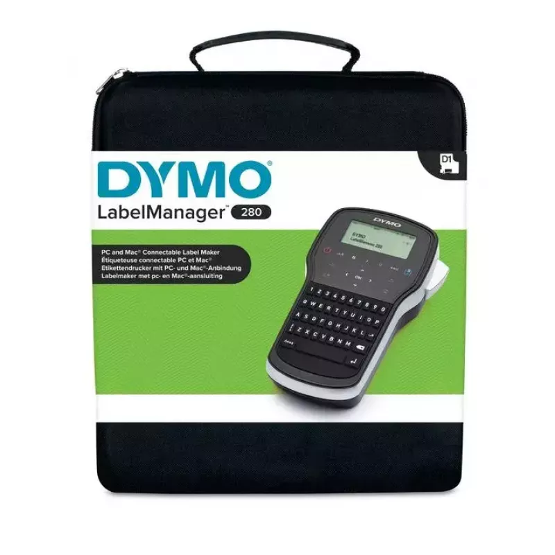 Drukarka etykiet Dymo LabelManager 280 QWERTY z LCD, USB, Li‑Ion, taśma D1 (maks. 12 mm)
