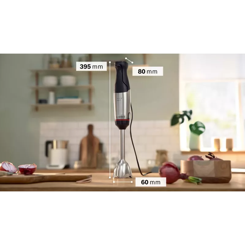 Bosch Serie 6 MSM6M621 blender 0,5 l blender ręczny 1000 W czarny, stal nierdzewna