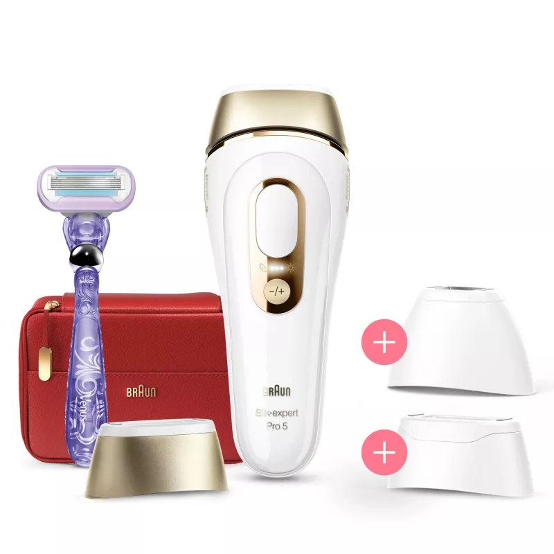 Braun Silk-expert Pro Silk·expert Pro 5 PL5267 Intensywne światło pulsacyjne (IPL) Złoty, Biały