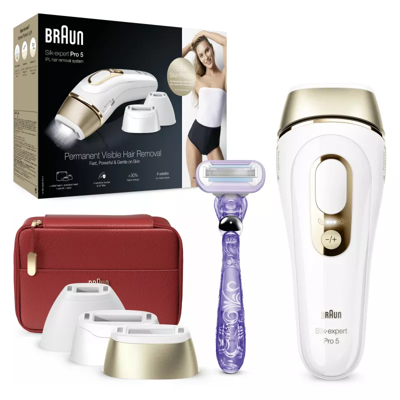 Braun Silk-expert Pro Silk·expert Pro 5 PL5267 Intensywne światło pulsacyjne (IPL) Złoty, Biały