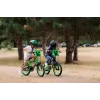 Rower dziecięcy HUFFY Minecraft 16 cali zielony — stalowa rama 16 cali, jednobiegowy, hamulce szczękowe przednie/tylne