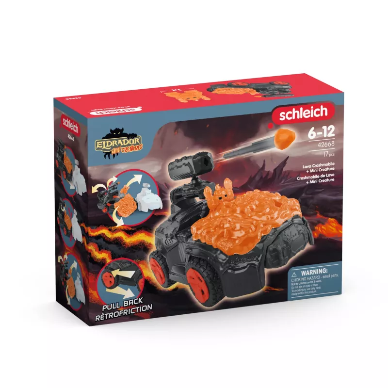 Schleich ELDRADOR CREATURES Pojazd Lava CrashMobile z mini stworkiem 7-12 lat