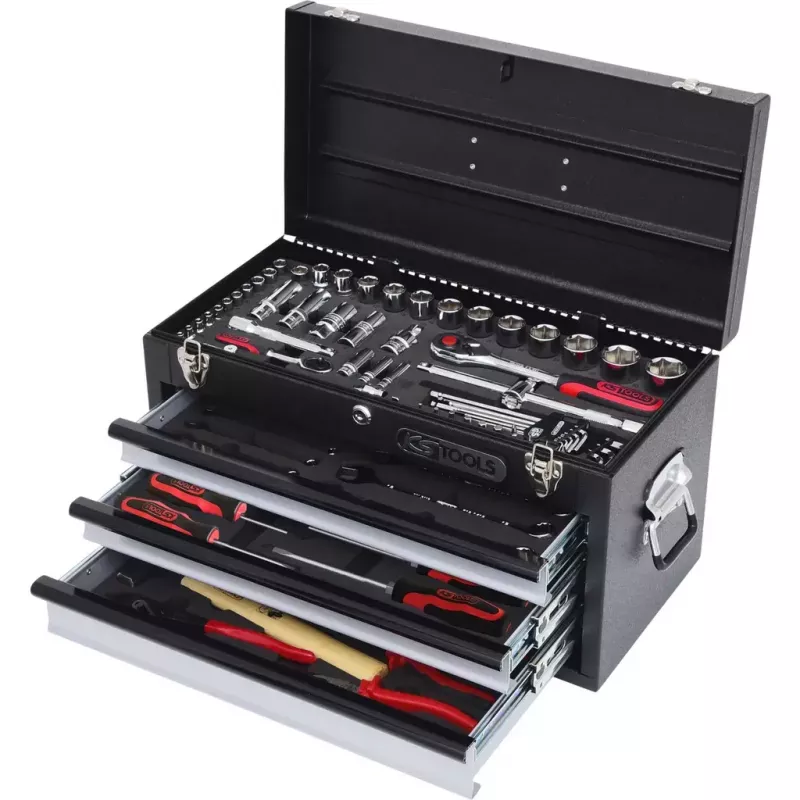 Zestaw narzędzi mechanicznych KS Tools 918.0200 99 narzędzi stal chromowo-wanadowa