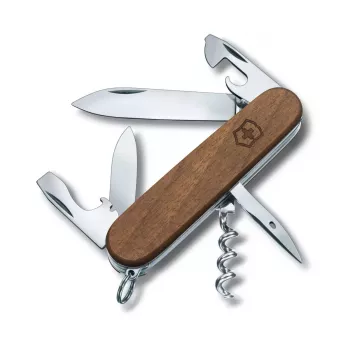 Scyzoryk wielofunkcyjny Victorinox Spartan Wood stal nierdzewna nóż składany z zamkiem suwakowym ostrze sztyletowe