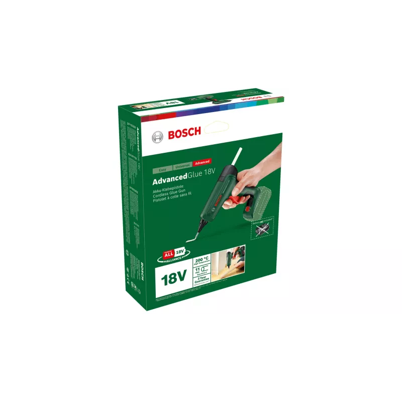Pistolet do kleju Bosch AdvancedGlue 18V bezprzewodowy do sztyftów klejowych 11 mm