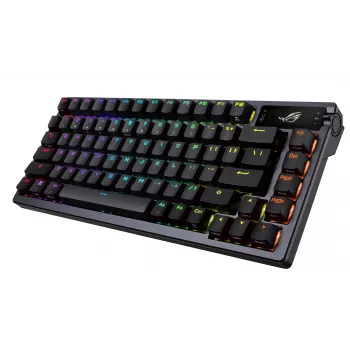 Bezprzewodowa klawiatura mechaniczna ASUS ROG Azoth Czarny — model 90MP0316-BKUA01, podświetlenie RGB