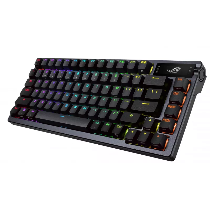 Bezprzewodowa klawiatura mechaniczna ASUS ROG Azoth Czarny — model 90MP0316-BKUA01, podświetlenie RGB