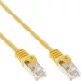 Kabel krosowy InLine F/UTP kat.5e żółty 1m