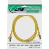 Kabel krosowy InLine F/UTP kat.5e żółty 1m